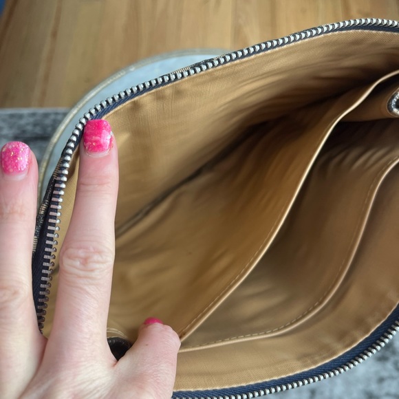 Christian Dior Vintage Navy Trotter Oblique Monogram Print Clutch Bag - Picture 11 of 16